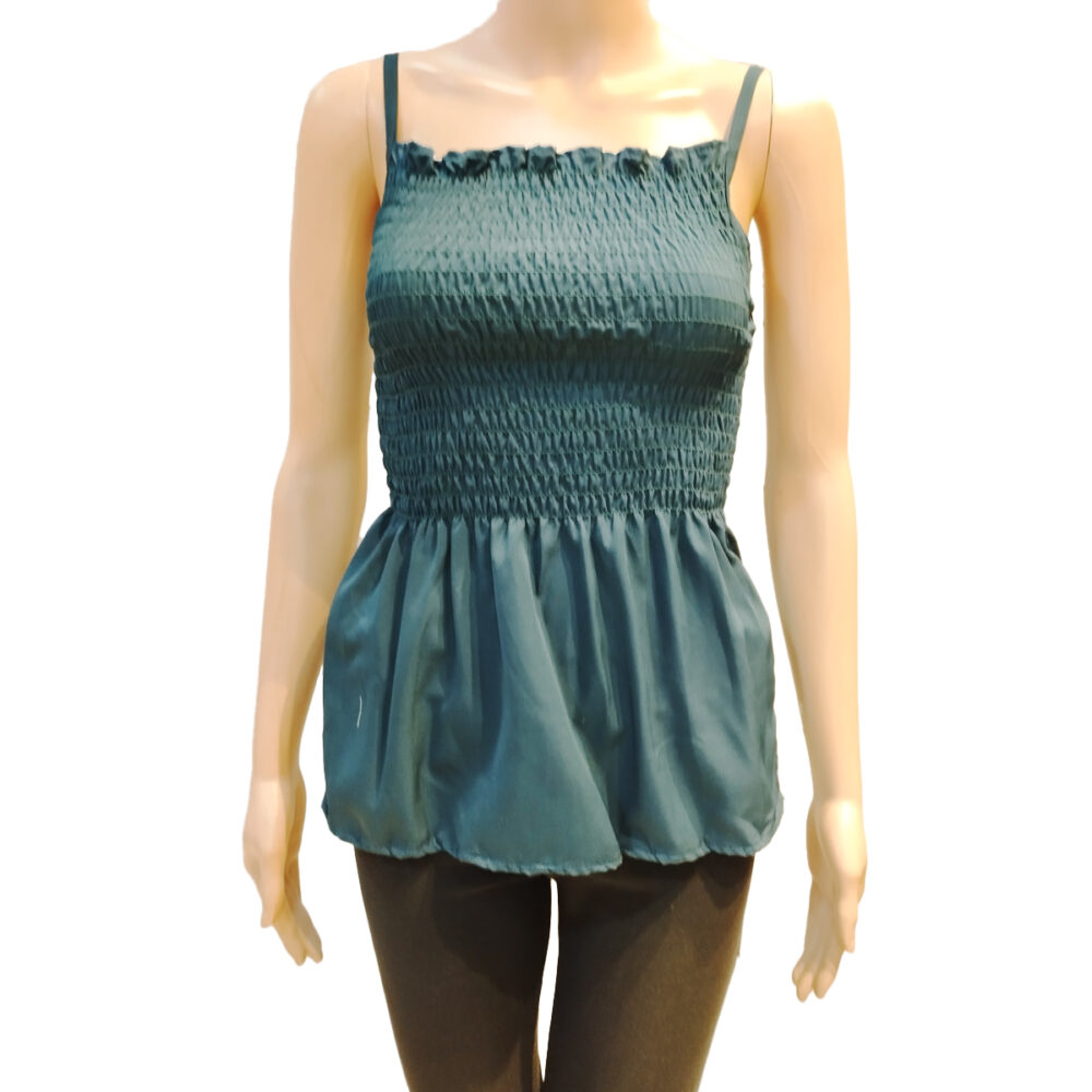 Slate Green 2-way Wrap Top